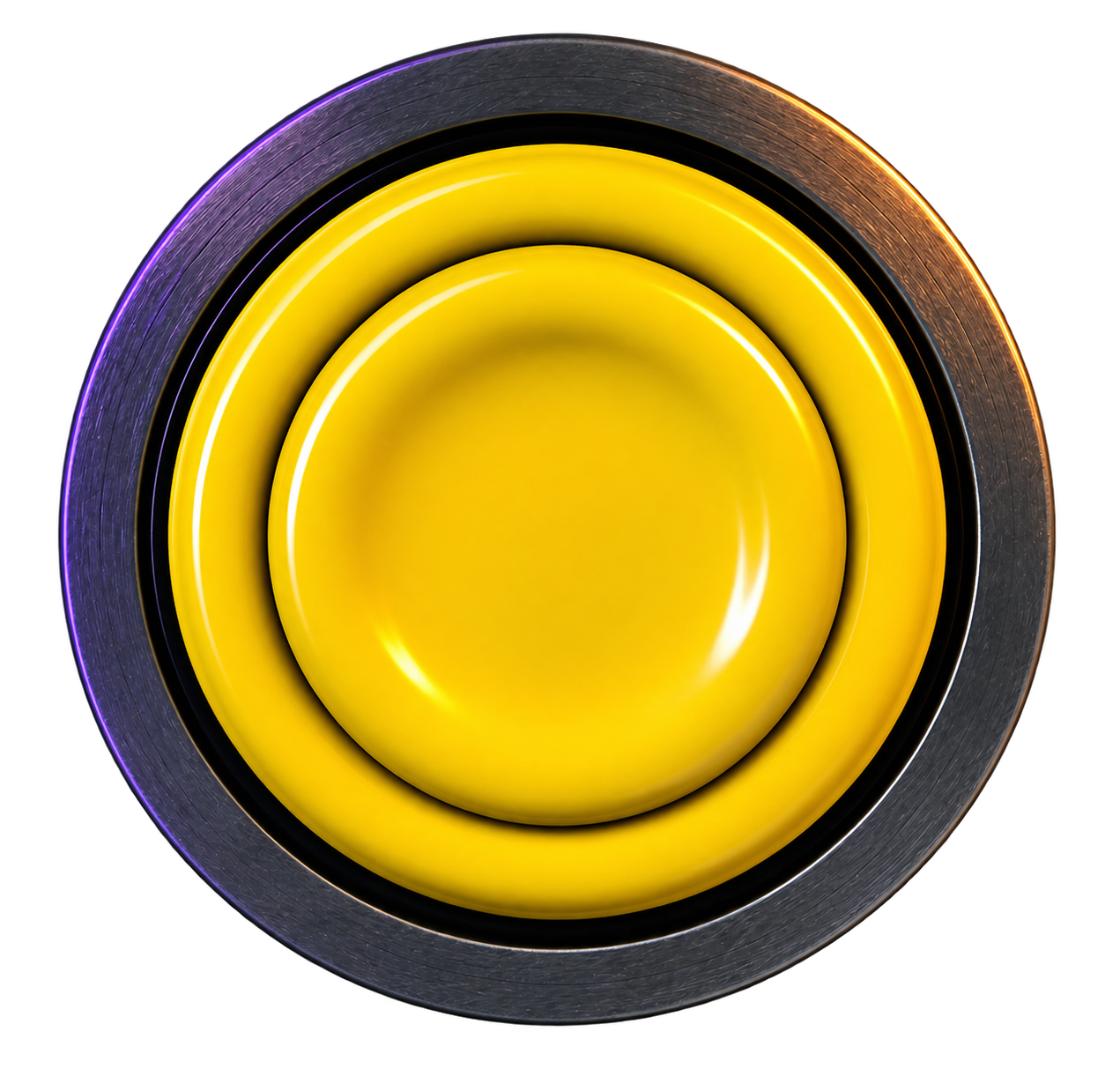 Pulsante arcade giallo